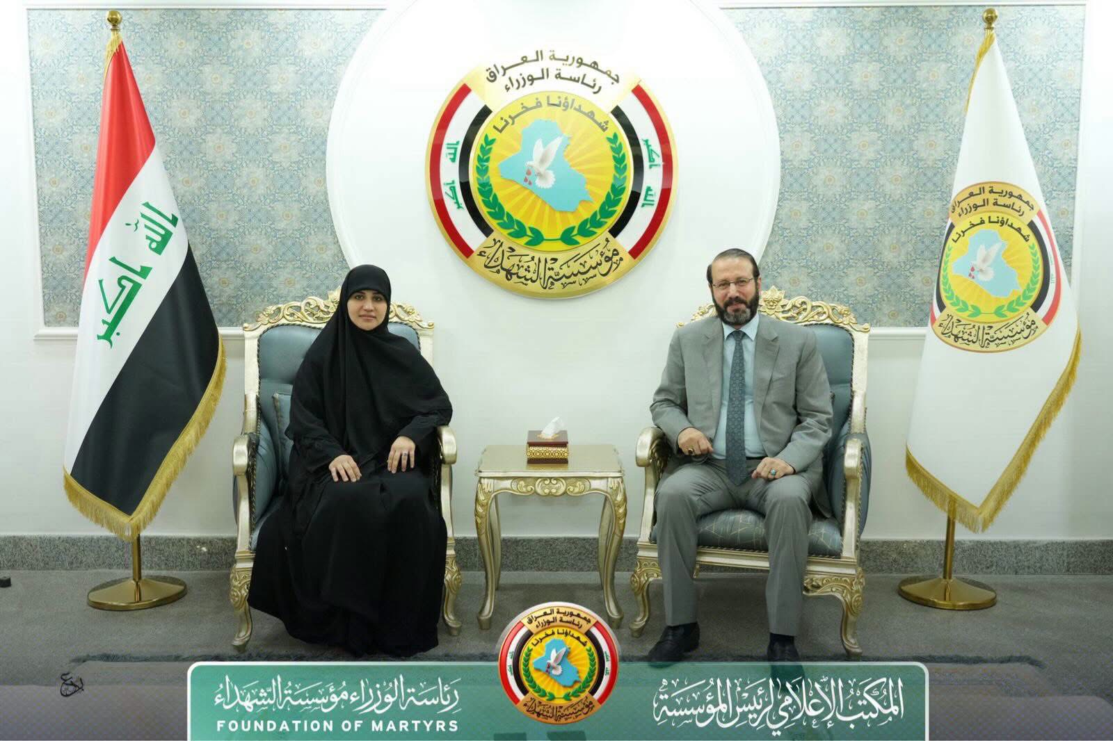 الدكتور النائلي يستقبل النائبة الدكتورة نور عادل ويشكر الدعم النيابي الكبير لإجراءات مؤسسة الشهداء